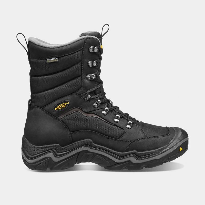 Botas De Invierno Keen Durand Polar Waterproof Para Hombre Negros - Botas Keen Mexico (812607-UOG)